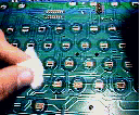 Limpeza no teclado